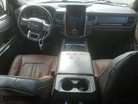 2023 Ford Expedition Max King Ranch z VIN 1FMJK1P83PEA01832, wystawiony jako Copart lot #75518404 z przebiegiem 59 474 mil mil oraz Szkoda całkowita • Salvage title. Historia ofert i sprzedaży dostępna na DreamBid. Obrazek 8.