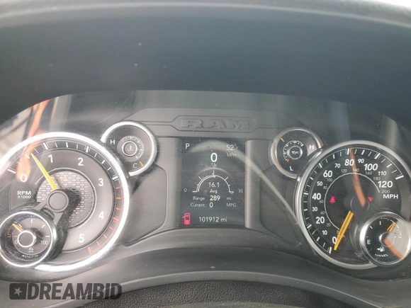 2019 Ram 2500 Tradesman with VIN 3C6UR5CL0KG669403, listed as a Copart auction lot 50651665 with 101,912 mi miles and Salvage Title. Bid and sale history available at carsss.com. Image 9.