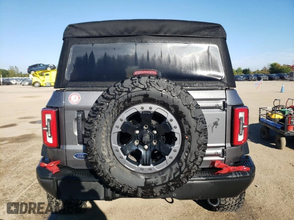 2022 Ford Bronco with VIN 1FMEE5DH1NLA78454, listed as a Copart auction lot 72933794 with 40,262 mi miles and Salvage Title. Bid and sale history available at DreamBid. Image 6.