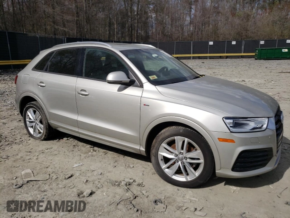 2018 Audi Q3 Premium with VIN WA1ECCFS5JR003572, listed as a Copart auction lot 51213445 with 28,839 mi miles and Salvage Title. Bid and sale history available at carsss.com. Image 4.