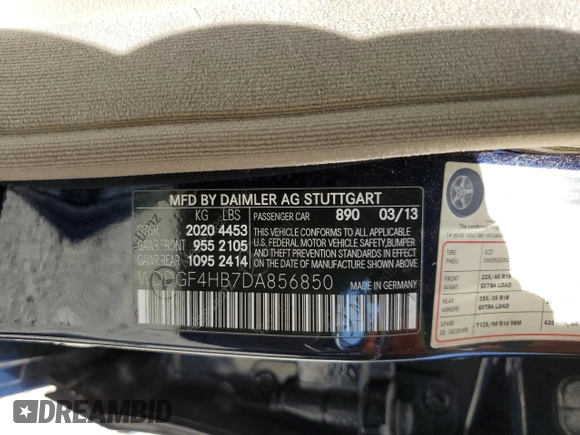 2013 Mercedes-Benz C 250 Sport с VIN WDDGF4HB7DA856850, выставлен на аукционе Copart как лот 63709195 с пробегом 196 091 миль миль и Чистый • Clean title. История ставок и продаж доступна на DreamBid. Изображение 12.