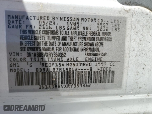 2024 Nissan Sentra S with VIN 3N1AB8BVXRY359352, listed as a Copart auction lot 49323845 with 12,067 mi miles and Salvage Title. Bid and sale history available at carsss.com. Image 15.