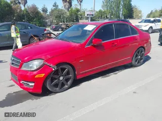 2012 Mercedes-Benz C-Class C 250 Sport with VIN WDDGF4HB7CR197233, listed as a IAAI auction lot 42073501 with 99,299 mi miles. Bid and sale history available at carsss.com. Image 2.