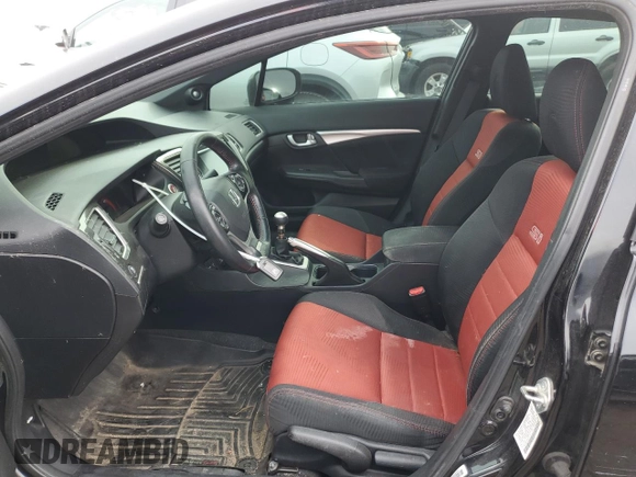2015 Honda Civic Si z VIN 2HGFB6E53FH701777, wystawiony jako Copart lot #50149855 z przebiegiem 162 138 mil mil oraz Szkoda całkowita • Salvage title. Historia ofert i sprzedaży dostępna na DreamBid. Obrazek 7.