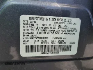 2014 Infiniti Q50 Hybrid Sport with VIN JN1AV7AP0EM691995, listed as a Copart auction lot 51041375 with Not Provided miles and Salvage Title. Bid and sale history available at carsss.com. Image 13.