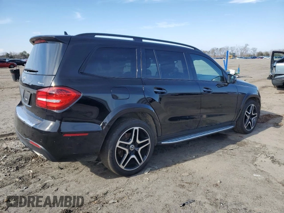 2018 Mercedes-Benz GLS 550 with VIN 4JGDF7DE1JB092087, listed as a Copart auction lot 44409285 with 102,280 mi miles and Salvage title. Bid and sale history available at DreamBid. Image 3.