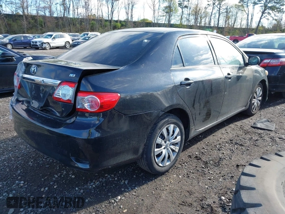 2013 Toyota Corolla L with VIN 2T1BU4EE0DC967387, listed as a IAAI auction lot 42142298 with Not Provided miles. Bid and sale history available at carsss.com. Image 4.