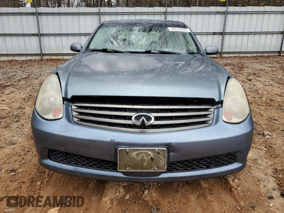2005 Infiniti G35 Sedan with VIN JNKCV51E55M209609, listed as a Copart auction lot 44210765 with Not Provided miles and Salvage Title. Bid and sale history available at carsss.com. Image 5.