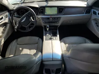 2015 Hyundai Genesis 3.8L with VIN KMHGN4JE2FU079041, listed as a Copart auction lot 46536175 with 109,551 mi miles and Salvage Title. Bid and sale history available at DreamBid. Image 8.