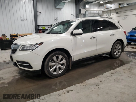 2015 Acura MDX Advance/Entertainment Pkg with VIN 5FRYD4H80FB503240, listed as a Copart auction lot 50991005 with 274,713 mi miles and Salvage Title. Bid and sale history available at carsss.com. Image 1.