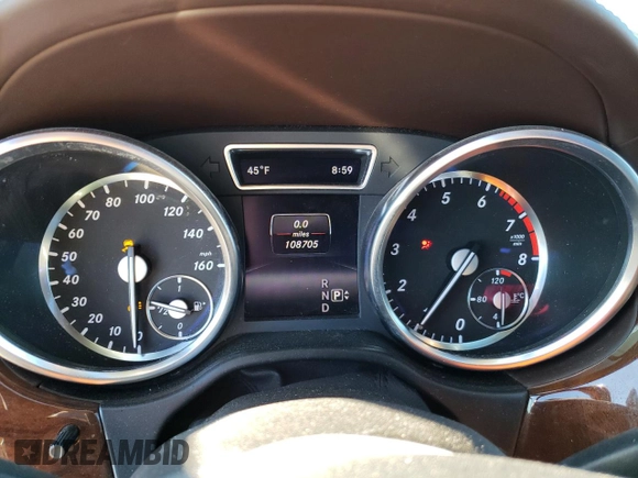 2015 Mercedes-Benz GL-Class GL 550 with VIN 4JGDF7DE3FA495579, listed as a Copart auction lot 37486563 with 108,705 mi miles. Bid and sale history available at carsss.com. Image 9.