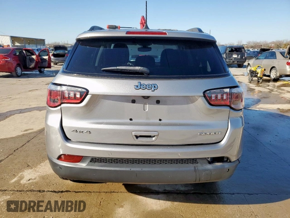 2017 Jeep Compass Sport с VIN 3C4NJDAB2HT666964, выставлен на аукционе Copart как лот 48505995 с пробегом 103 236 миль миль и Списание • Salvage title. История ставок и продаж доступна на DreamBid. Изображение 6.