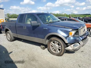 2005 Ford F-150 XLT with VIN 1FTPX12555NA08341, listed as a Copart auction lot 55214075 with 182,059 mi miles and Salvage title. Bid and sale history available at DreamBid. Image 4.