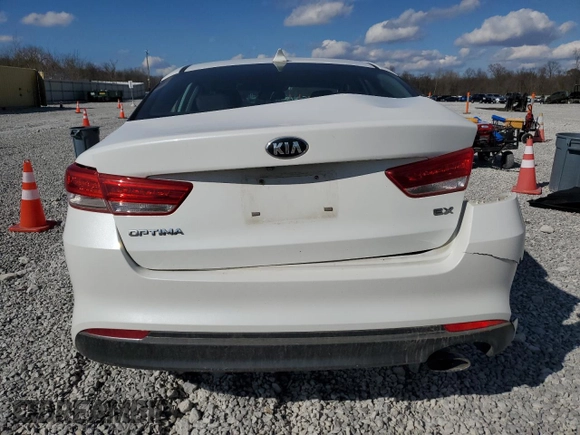 2017 Kia Optima EX with VIN 5XXGU4L31HG144876, listed as a Copart auction lot 50796225 with 156,444 mi miles and Salvage Title. Bid and sale history available at carsss.com. Image 6.