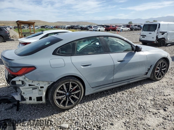 2024 BMW 4 Series 430i xDrive with VIN WBA73AV06RFP78458, listed as a Copart auction lot 55664535 with 27,665 mi miles and Salvage title. Bid and sale history available at DreamBid. Image 2.