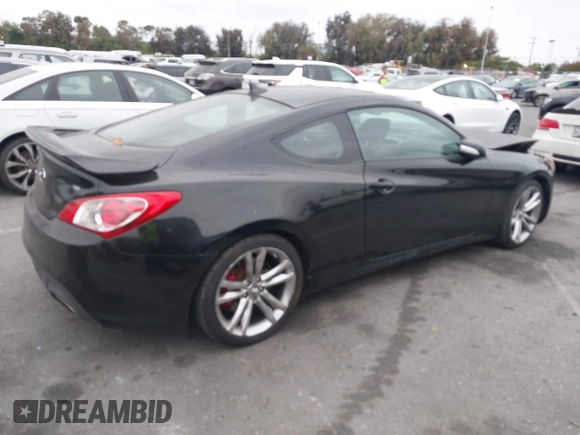 2012 Hyundai Genesis Coupe Grand Touring with VIN KMHHU6KH9CU071252, listed as a IAAI auction lot 42358871 with 92,528 mi miles and . Bid and sale history available at DreamBid. Image 4.