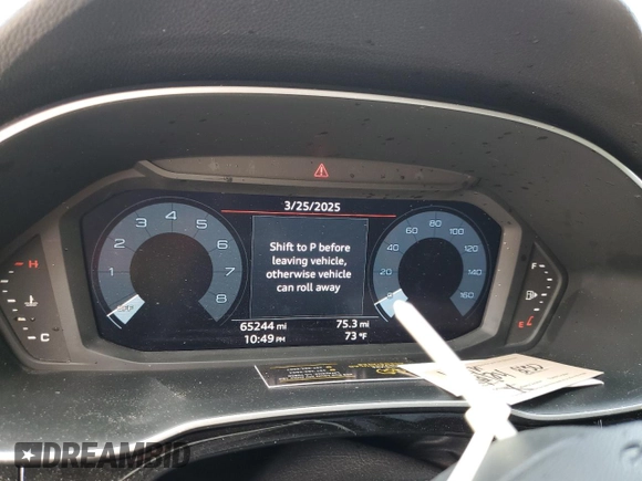 2021 Audi Q3 S line Premium with VIN WA1DECF33M1082709, listed as a Copart auction lot 50559005 with 65,244 mi miles and Salvage Title. Bid and sale history available at DreamBid. Image 9.
