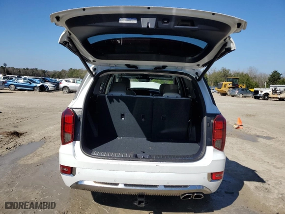 2022 Hyundai Palisade Calligraphy with VIN KM8R74HE0NU412246, listed as a Copart auction lot 45498005 with 41,947 mi miles and Salvage Title. Bid and sale history available at carsss.com. Image 6.
