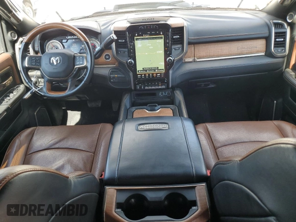 2021 Ram 2500 Longhorn with VIN 3C6UR5PL4MG520294, listed as a Copart auction lot 74426784 with 19,282 mi miles and Salvage title. Bid and sale history available at DreamBid. Image 8.