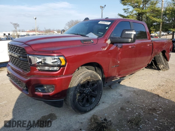2023 Ram 2500 Big Horn with VIN 3C6UR5DJ9PG527653, listed as a Copart auction lot 83048244 with 21,000 mi miles and Salvage Title. Bid and sale history available at carsss.com. Image 1.