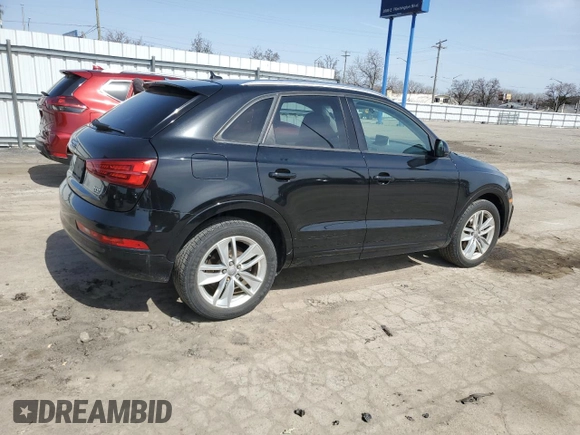 2017 Audi Q3 Premium with VIN WA1ECCFS1HR014580, listed as a Copart auction lot 49948725 with 119,336 mi miles and Salvage title. Bid and sale history available at DreamBid. Image 3.