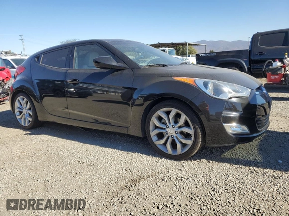 2012 Hyundai Veloster w/Gray Int with VIN KMHTC6AD9CU026260, listed as a Copart auction lot 87858115 with 89,939 mi miles and Salvage title. Bid and sale history available at DreamBid. Image 4.