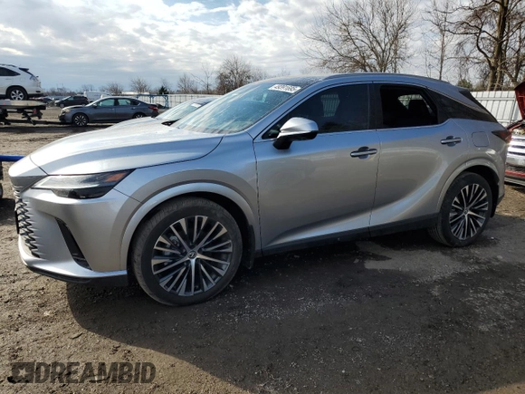 2024 Lexus RX 350h z VIN 2T2BBMCA7RC043618, wystawiony jako Copart lot #49391695 z przebiegiem 1 291 mil mil oraz Czysty tytuł • Clean title. Historia ofert i sprzedaży dostępna na DreamBid. Obrazek 1.