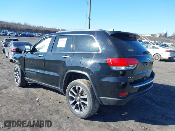 2018 Jeep Grand Cherokee Limited with VIN 1C4RJFBG7JC344314, listed as a IAAI auction lot 41737144 with 108,839 mi miles and . Bid and sale history available at DreamBid. Image 3.