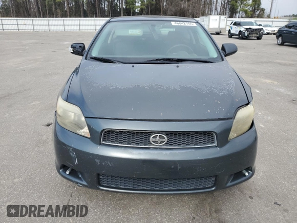 2005 Scion tC with VIN JTKDE177450057703, listed as a Copart auction lot 46842755 with 190,486 mi miles and Salvage Title. Bid and sale history available at carsss.com. Image 5.