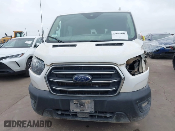 2020 Ford Transit Passenger XL with VIN 1FBAX2YG7LKB00929, listed as a IAAI auction lot 42635196 with 42,540 mi miles and . Bid and sale history available at DreamBid. Image 13.