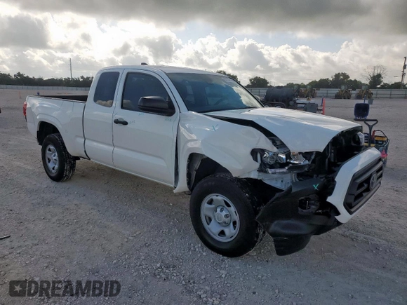 2023 Toyota Tacoma SR with VIN 3TYRX5GN3PT071058, listed as a Copart auction lot 62733165 with 28,441 mi miles and Salvage title. Bid and sale history available at DreamBid. Image 4.