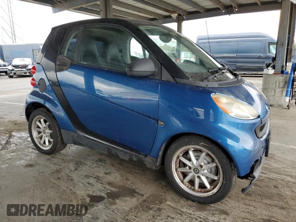 2008 Smart fortwo Pure with VIN WMEEJ31X98K106240, listed as a Copart auction lot 46756535 with 113,587 mi miles and Salvage title. Bid and sale history available at DreamBid. Image 4.