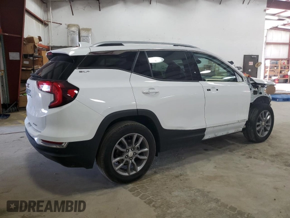 2022 GMC Terrain SLT with VIN 3GKALVEV0NL167115, listed as a Copart auction lot 59292835 with 93,799 mi miles and Salvage title. Bid and sale history available at DreamBid. Image 3.