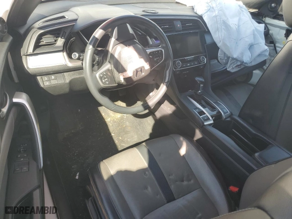 2016 Honda Civic Coupe Touring with VIN 2HGFC3B90GH358639, listed as a Copart auction lot 50692855 with 0 mi miles and Salvage Title. Bid and sale history available at carsss.com. Image 8.