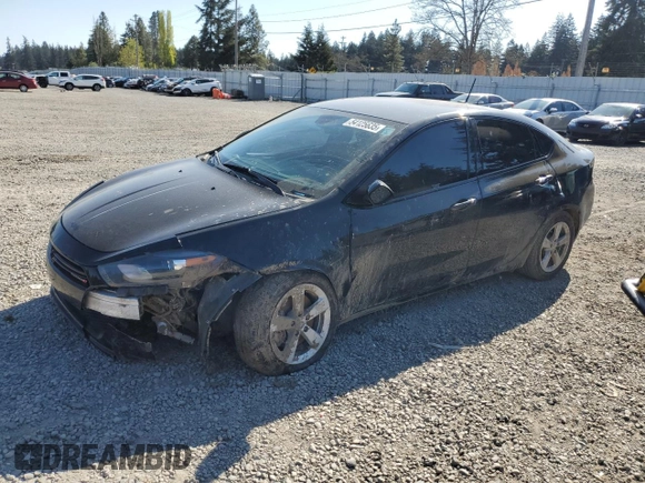 2015 Dodge Dart SXT with VIN 1C3CDFBB8FD265368, listed as a Copart auction lot 54125635 with 117,047 mi miles and Salvage Title. Bid and sale history available at carsss.com. Image 1.