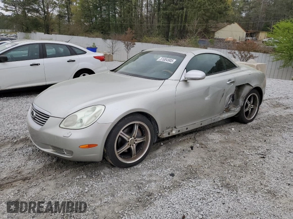 2002 Lexus SC with VIN JTHFN48YX20022795, listed as a Copart auction lot 51084905 with 195,150 mi miles and Salvage Title. Bid and sale history available at carsss.com. Image 1.