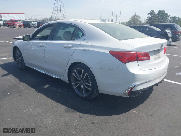 2019 Acura TLX w/Technology Pkg with VIN 19UUB2F47KA007396, listed as a IAAI auction lot 41868526 with 53,511 mi miles. Bid and sale history available at carsss.com. Image 3.