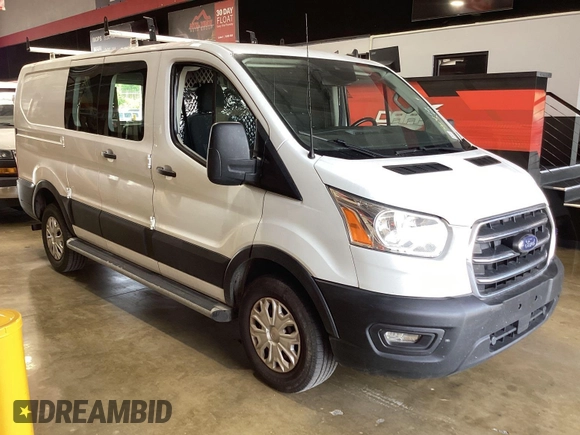 2020 Ford Transit Cargo z VIN 1FTBR1Y8XLKB06141, wystawiony jako IAAI lot #42642640 z przebiegiem 123 417 mil mil oraz . Historia ofert i sprzedaży dostępna na DreamBid. Obrazek 17.