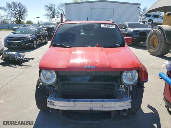 2015 Jeep Renegade Latitude with VIN ZACCJABT4FPB18594, listed as a Copart auction lot 48405395 with 125,700 mi miles and Salvage Title. Bid and sale history available at carsss.com. Image 5.