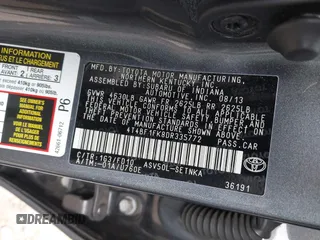 2013 Toyota Camry L with VIN 4T4BF1FK8DR335772, listed as a IAAI auction lot 41825342 with 125,001 mi miles. Bid and sale history available at carsss.com. Image 9.