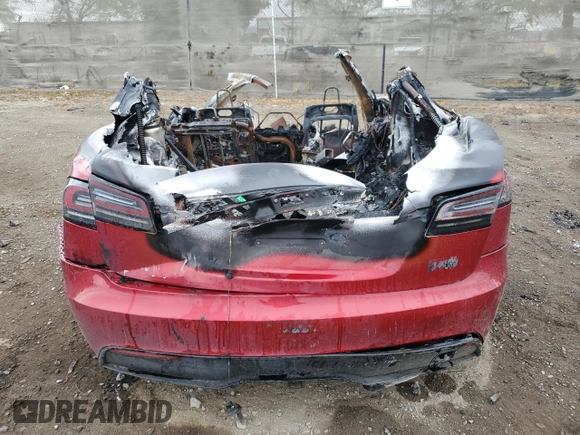 2023 Tesla Model S Plaid with VIN 5YJSA1E65PF525771, listed as a Copart auction lot 54686595 with Not provided miles and Non repairable. Bid and sale history available at DreamBid. Image 6.