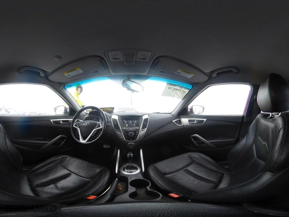 2014 Hyundai Veloster with VIN KMHTC6AD8EU214612, listed as a IAAI auction lot 41258820 with 61,984 mi miles. Bid and sale history available at carsss.com. Image 18.