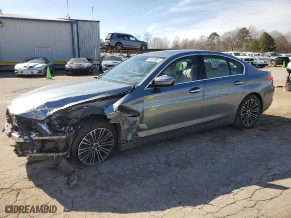 2017 BMW 5 Series 530i with VIN WBAJA5C37HG894017, listed as a Copart auction lot 46874095 with 128,150 mi miles and Salvage Title. Bid and sale history available at carsss.com. Image 1.