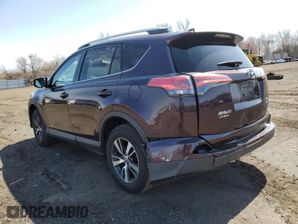 2018 Toyota RAV4 XLE with VIN 2T3RFREVXJW841741, listed as a Copart auction lot 51378385 with 114,842 mi miles and Salvage Title. Bid and sale history available at carsss.com. Image 2.