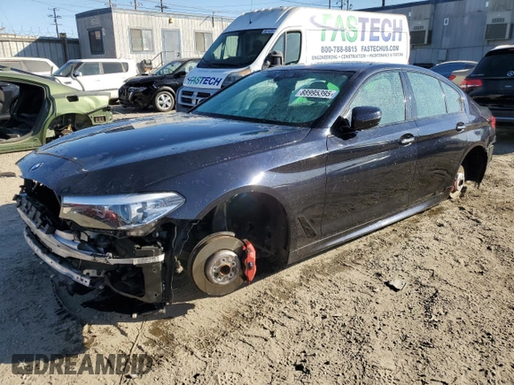 2018 BMW 5 Series 540i with VIN WBAJE5C52JWA95279, listed as a Copart auction lot 88995395 with Not provided miles and Salvage title. Bid and sale history available at DreamBid. Image 1.
