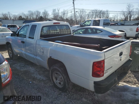 2008 Dodge Dakota ST with VIN 1D7HE22K58S526127, listed as a Copart auction lot 87046504 with 129,293 mi miles and Salvage Title. Bid and sale history available at carsss.com. Image 2.