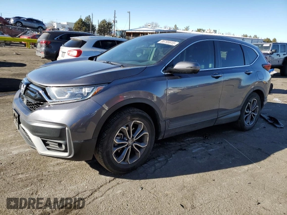 2020 Honda CR-V EX-L with VIN 5J6RW2H8XLA010104, listed as a Copart auction lot 88799915 with 41,133 mi miles and Salvage Title. Bid and sale history available at carsss.com. Image 1.
