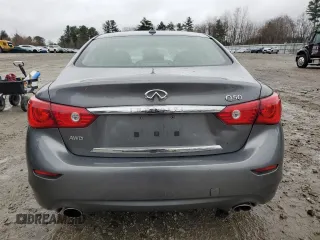 2015 Infiniti Q50 Premium with VIN JN1BV7AR1FM423058, listed as a Copart auction lot 52195215 with 94,797 mi miles and Clean Title. Bid and sale history available at carsss.com. Image 6.