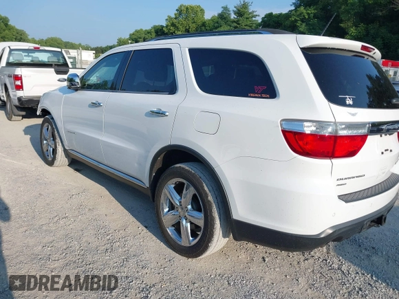 2013 Dodge Durango Citadel with VIN 1C4SDJET6DC652552, listed as a IAAI auction lot 42602746 with 163,602 mi miles and . Bid and sale history available at DreamBid. Image 3.
