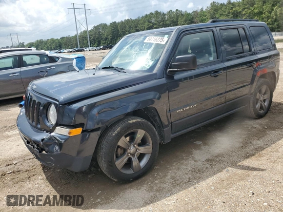 2015 Jeep Patriot High Altitude with VIN 1C4NJPFA4FD192777, listed as a Copart auction lot 54716275 with 104,368 mi miles and Salvage title. Bid and sale history available at DreamBid. Image 1.
